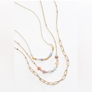 Multicolor Beaded Layered Necklace